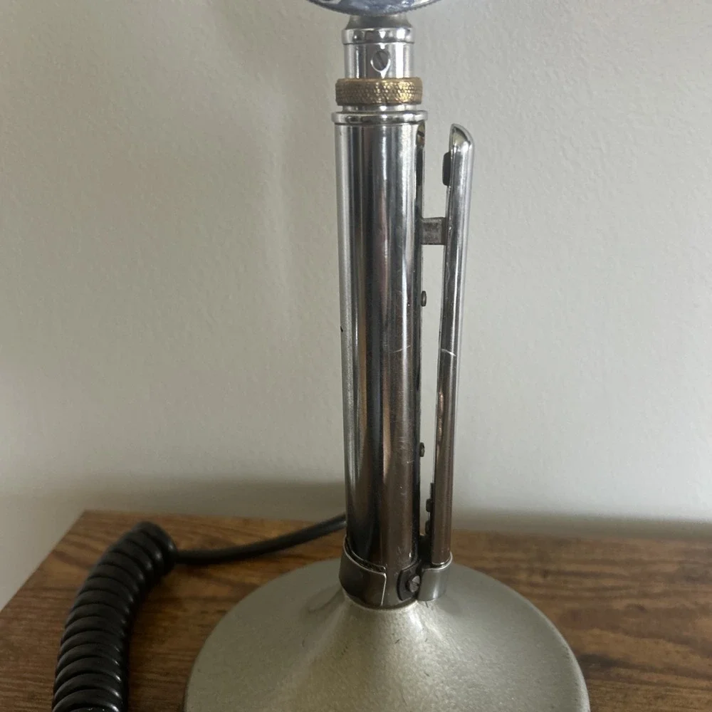 Vintage Astatic Lollipop D-104 Microphone with Cord - T-UG8 Stand Untested